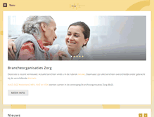 Tablet Screenshot of brancheorganisatieszorg.nl